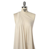 Stretch Polyester Jersey - Buttercream - Famous Australian Designer Deadstock