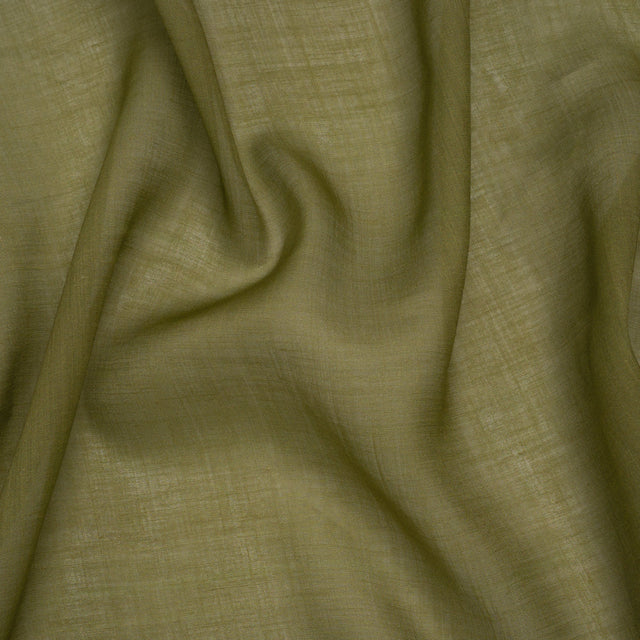 Lightweight Ramie Woven - Leaf Green - Famous Australian Designer Deadstock