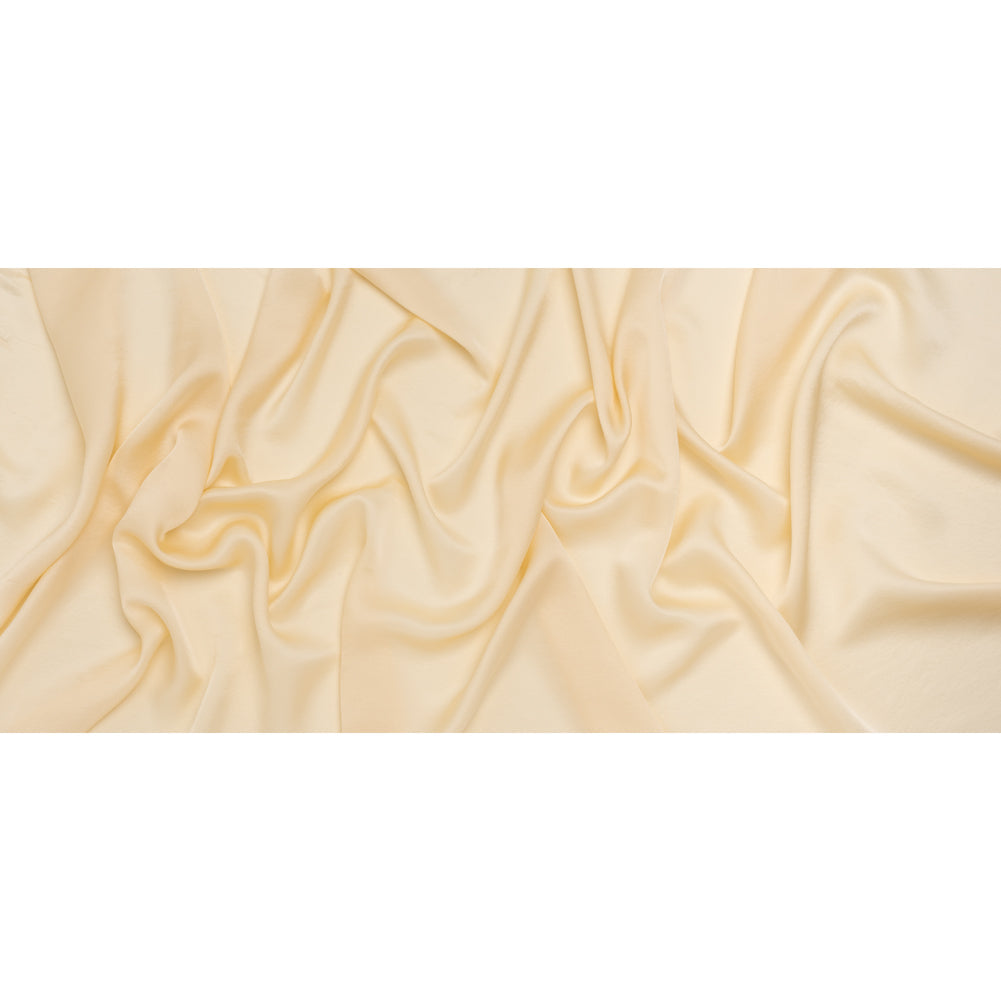 Satin Faced Silk Chiffon - Cream - Famous Australian Designer Deadstock