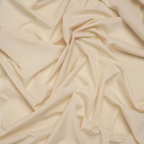 Stretch Polyester Jersey - White Smoke - Famous Australian Designer Deadstock