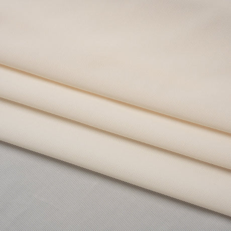 Stretch Polyester Jersey - Cream - Famous Australian Designer Deadstock