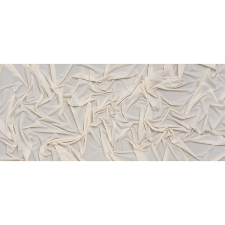 Stretch Polyester Jersey - Cream - Famous Australian Designer Deadstock