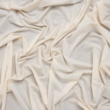 Stretch Polyester Jersey - Cream - Famous Australian Designer Deadstock