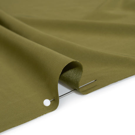 Stretch Polyester Jersey - Basil Green - Famous Australian Designer Deadstock