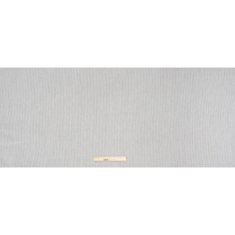 Crinkled Cotton Gauzy Woven with Metallic Pinstripes - White and Gold - Famous Australian Famous Australian Designer Deadstock