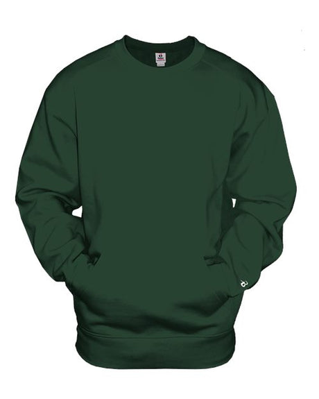 Badger Unisex Pocket Crewneck Sweatshirt