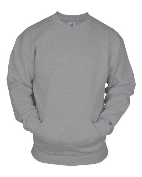 Badger Unisex Pocket Crewneck Sweatshirt