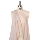 Cotton and Silk Voile - Dusty Lilac - Famous Australian Designer Deadstock
