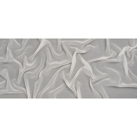 Cotton and Silk Voile - Pelican White - Famous Australian Designer Deadstock