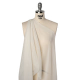 Cotton and Silk Voile - Pelican White - Famous Australian Designer Deadstock
