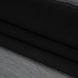 Crinkled Silk Georgette - Black - Famous Australian Designer Deadstock