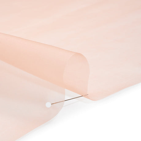 Silk Organza - Peach - Famous Australian Designer Deadstock