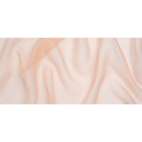 Silk Organza - Peach - Famous Australian Designer Deadstock
