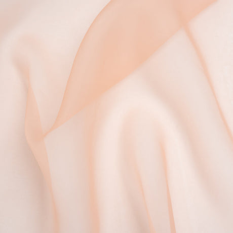 Silk Organza - Peach - Famous Australian Designer Deadstock