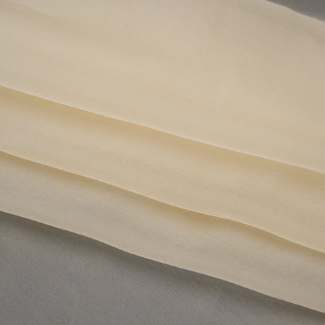 Silk Organza - Pale Beige - Famous Australian Designer Deadstock