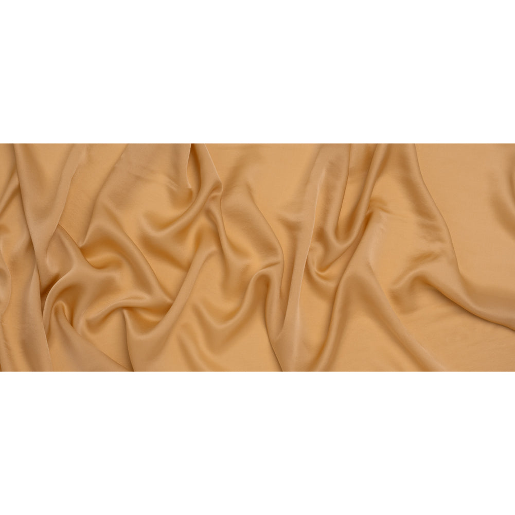 Satin Faced Silk Chiffon - Toffee - Famous Australian Designer Deadstock