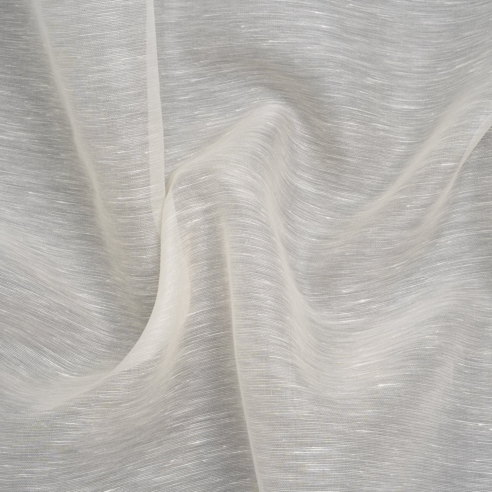 Silk and Linen Scrim - Ivory - Famous Australian Designer Deadstock
