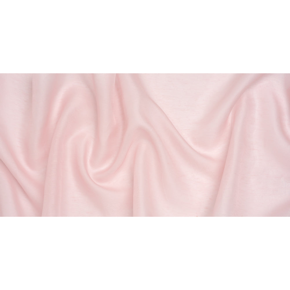 Silk and Linen Scrim - Pale Pink - Famous Australian Designer Deadstock