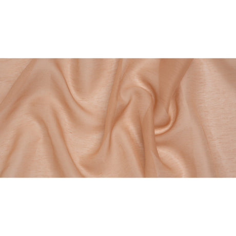 Silk and Linen Scrim - Dark Nude - Famous Australian Designer Deadstock
