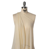 Crinkled Viscose Georgette - Cream - Famous Australian Designer Deadstock