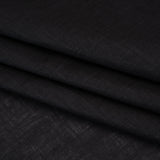 Plain Dyed Lightweight Linen Woven - Black - Famous Australian Designer Deadstock