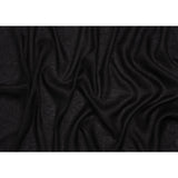 Plain Dyed Lightweight Linen Woven - Black - Famous Australian Designer Deadstock