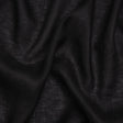 Plain Dyed Lightweight Linen Woven - Black - Famous Australian Designer Deadstock
