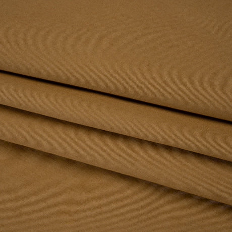Slubbed Cotton Twill Made in Japan - Olive Brown - Famous Australian Designer Deadstock