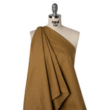 Slubbed Cotton Twill Made in Japan - Olive Brown - Famous Australian Designer Deadstock