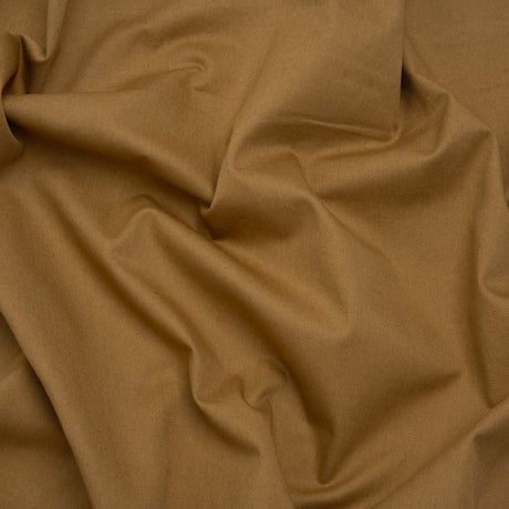 Slubbed Cotton Twill Made in Japan - Olive Brown - Famous Australian Designer Deadstock