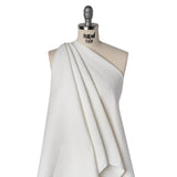Stretch Cotton Jacquard - White Diamond Lattice - Famous Australian Designer Deadstock