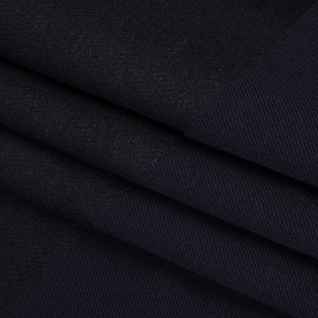 Stretch Blended Virgin Wool and Recycled Polyester Twill Coating - Navy Blue - Famous Australian Designer Deadstock