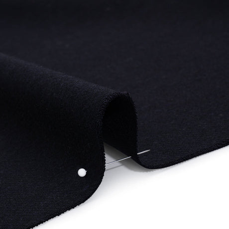 Stretch Blended Virgin Wool and Recycled Polyester Twill Coating - Navy Blue - Famous Australian Designer Deadstock