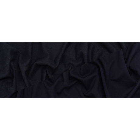 Stretch Blended Virgin Wool and Recycled Polyester Twill Coating - Navy Blue - Famous Australian Designer Deadstock
