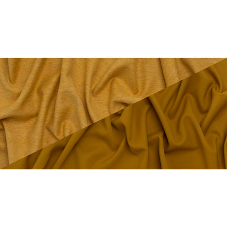 Stretch Blended Virgin Wool and Recycled Polyester Twill Coating - Yellow Ochre Tweed - Famous Australian Designer Deadstock