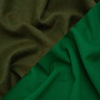 Stretch Blended Virgin Wool and Recycled Polyester Twill Coating - Green Tweed - Famous Australian Designer Deadstock