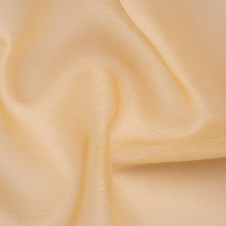Linen and Silk Organza - Sandy Beige - Famous Australian Designer Deadstock