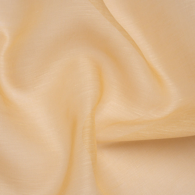 Linen and Silk Organza - Sandy Beige - Famous Australian Designer Deadstock