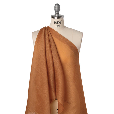 Linen and Silk Organza - Sienna - Famous Australian Designer Deadstock
