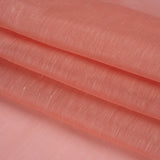 Linen and Silk Organza - Rose Pink - Famous Australian Designer Deadstock