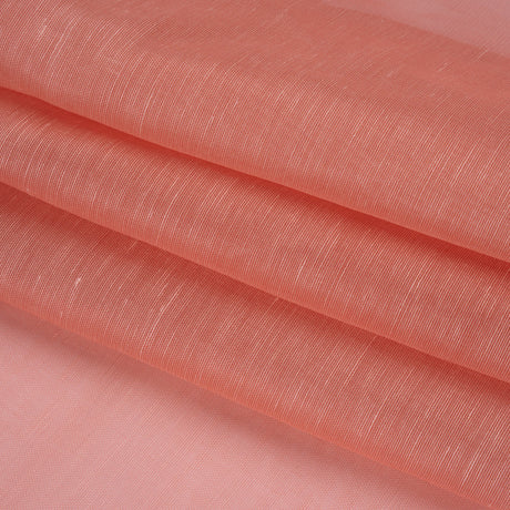 Linen and Silk Organza - Rose Pink - Famous Australian Designer Deadstock