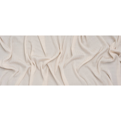 Fluid Rayon Twill - Cream Herringbone Stripes - Famous Australian Designer Deadstock