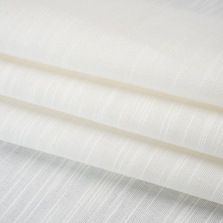 Cotton and Linen Heavy Slubbed Woven - Off White - Famous Australian Designer Deadstock