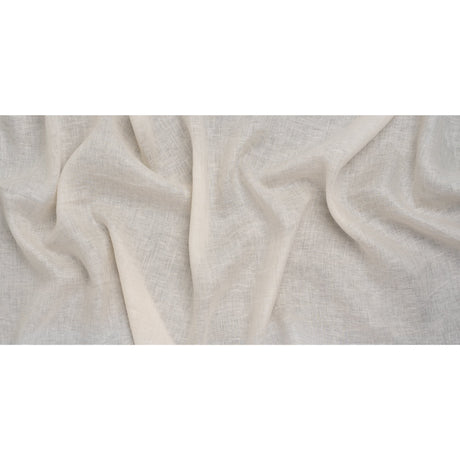 Soft Lightweight Linen Woven - Cream - Famous Australian Designer Deadstock
