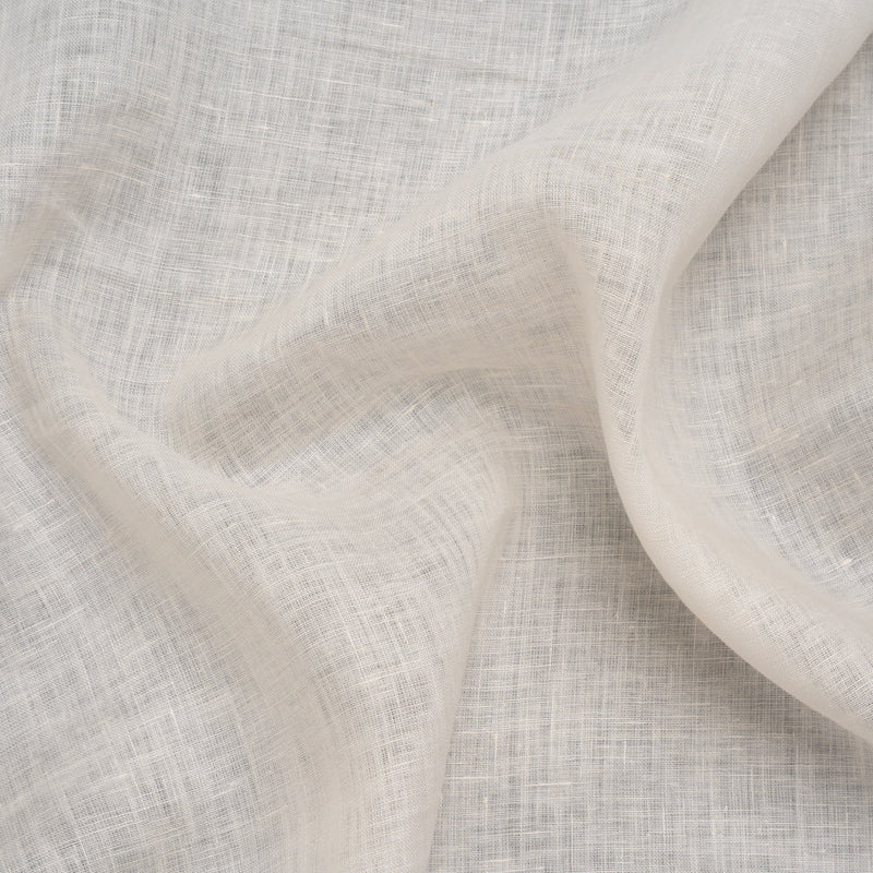 Soft Lightweight Linen Woven - Cream - Famous Australian Designer Deadstock