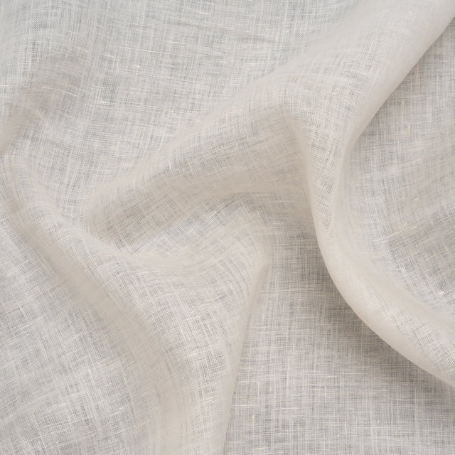Soft Lightweight Linen Woven - Cream - Famous Australian Designer Deadstock