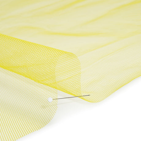 Stiff Polyester Tulle - Lemon Yellow - Famous Australian Designer Deadstock