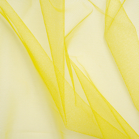 Stiff Polyester Tulle - Lemon Yellow - Famous Australian Designer Deadstock