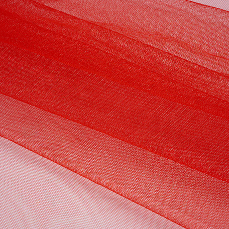 Stiff Polyester Tulle - Red - Famous Australian Designer Deadstock