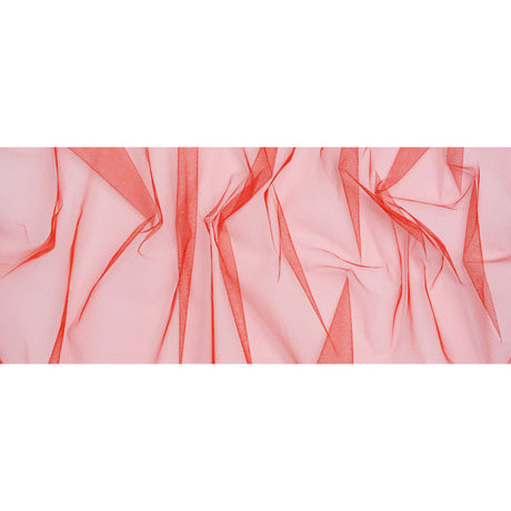 Stiff Polyester Tulle - Red - Famous Australian Designer Deadstock